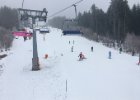 Lyžování na Lipně 2017  2. den lyžování - sbíráme body ve víkendovém závodě