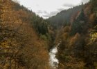 Malá Skála - den třetí  naučná stezka p. Riegra údolím Jizery - Böhmova vyhlídka : Malá skála, _CK-Lenka, podzim, pohled z výšky