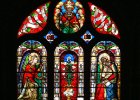 kostel  vitráže v kostele saint-Eustach : architektura, interiér, kostel, vitráž