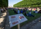 Paříž - květen 2012  Lucemburské zahrady - trávníky vyhrazené pro piknikování nám připomínají tučnáčí kolonie : architektura, odpočinek, park