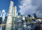 La Défense : La Defense, Paříž 2021, architektura, odraz, předmět, voda