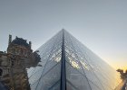 Pyramida nad vstupem do Louvru : Louvre, Paříž 2021, architektura, předmět, předměty, sklo, zámek