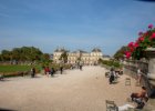 Lucemburské zahrady a budova senátu : Paříž 2021, architektura, předmět, zahrada