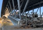 Lávka Passerelle Léopold-Sédar-Senghor  kola vylovená ze Sény : Paříž 2021, architektura, kategorie, most, panorama