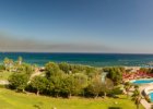 Řecko 2015  požár poblíž hotelu : panorama