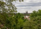 Toulky Prahou s Žílou  Pohled na Vyšehrad z parku Ztracenka